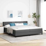  Krevet s opruga kutije Tamno siva 200 x 200 cm tkanina | shoptok.hr