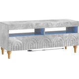 vidaXL LED TV kabinet ALKMAAR 100 x 35 x 43 cm Betonska siva - Betonska siva | shoptok.hr