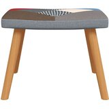  Stolica za ljuljanje s osloncem za noge patchwork od tkanine | shoptok.hr