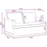 SOFA Tamno siva 142 x 80 x 85 cm Metal | shoptok.hr