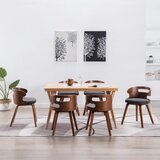vidaXL Blagovaonske stolice od savijenog drva i tkanine 6 kom tamnosive | shoptok.hr