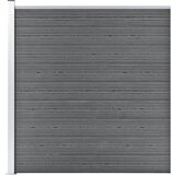 vidaXL vrtna ograda WPC 175 x 186 cm siva Cijene
