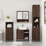 vidaXL 4-dijelni set kupaonskog namještaja boja smeđeg hrasta drveni | shoptok.hr