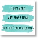  Slike na platnu z besedilom Dont worry (moderne slike z) | Shoptok.si