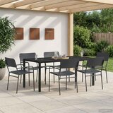  Set vanjskog namještaja 7 kom. Antracit Čelik | shoptok.hr