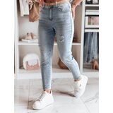 DStreet Spodnie damskie jeansowe mom fit MOMWAY niebieskie | Shoptok.si