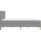  Okvir za krevet Svijetlo siva 140 x 190 cm Poliester | shoptok.hr