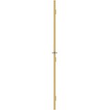 Sobna vrata tanka zlatna 83x201,5 cm kaljeno staklo i aluminij | shoptok.hr