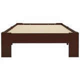 Posteljni okvir temno rjav iz trdne borovine 90x200 cm, (20606436) | Shoptok.si