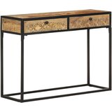  Konzolni stol 100 x 35 x 75 cm od masivnog drva manga Slike
