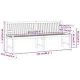  Vrtna klupa 219 cm od masivnog bagremovog drva | Eponuda.com