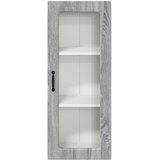vidaXL Stenska kuhinjska omarica s polico Siva Sonoma 40 x 31 x 100 cm | Shoptok.si