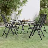  Vrtna garnitura - 5-dijelni vrtni blagovaonski set ekspandirani metal antracit - Dužina stola 60 cm 4 | shoptok.hr