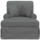  Ležaljka s suknjom Tamno siva 91 x 157 x 91 cm tkanina | shoptok.hr