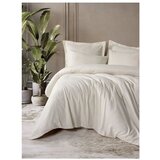 Mila Home Luxury Bež enojna posteljnina iz renforce bombaža 140x200 cm Checkered – u