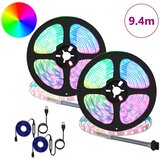  LED traka 2 pcs Crna i prozirna 4700 mm Bakar i plastika | Eponuda.ba