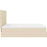  Otomanski krevet s madracem i LED krem 140x190 cm tkanine | shoptok.hr