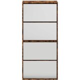 Ormarić za cipele s ogledalom 4 razine boja hrasta 63x17x134 cm | shoptok.hr