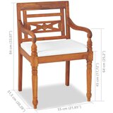  4-dijelni vrtni lounge set od masivne tikovine s jastucima | shoptok.hr