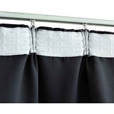  Zavjese za zamračivanje s kukama 2 kom crne 140 x 245 cm | shoptok.hr