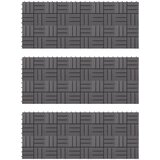  Pločice za decking 30 pcs Siva 30 x 30 cm Acacijsko drvo | Eponuda.com