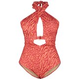 Trendyol Curve Plus Size Swimsuit - Multi-color - Animal print | Shoptok.si