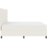  Krevet s opruga kutije s uzglavljem Krema i bijela 200 x 200 cm | shoptok.hr