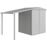BIOHORT Europa Bočna nadstrešnica (D x Š: 1,56 x 1,5 m, Čelik, Metalik srebrne boje) | shoptok.hr