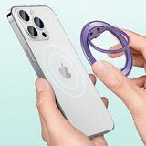 Techsuit MagSafe telefonski obroč (MPR2) – Okrogla oblika – aluminijeva zlitina – bordo | Shoptok.si
