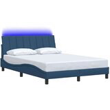  Posteljni okvir brez vzmetnice modra 120x200 cm tkanina, (21829030) | Shoptok.si