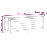  Vrtna kutija za pohranu antracit 150 x 50 x 56,5 cm od jelovine | Eponuda.ba