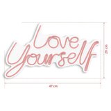WALLXPERT dekorativna plastična led rasveta love yourself pink | ePonuda.com