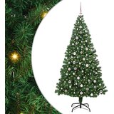vidaXL Umjetno božićno drvce Zelena 240 cm PVC i Čelik i Plastika | shoptok.hr
