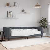  Dnevni krevet s madracem tamnosivi 90 x 200 cm baršunasti | Eponuda.com