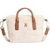 Tommy Hilfiger Ročne torbice Popette Micro Tote Faux Fur Bež Cene