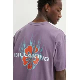 Billabong Bombažna kratka majica Paradise moška, vijolična barva, ABYZT02309