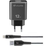Cellular Line cellularline tetra force 12W lightning inkl. kabel für apple, schwarz | Shoptok.si