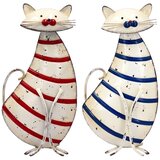 Signes Grimalt Kipci in figurice Set 2 Velikih Mačk Črte Rdeča Modra Večbarvna | Shoptok.si