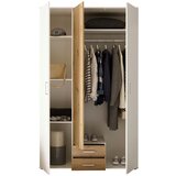 CARRYHOME omara s klasičnimi vrati, bela, hrast artisan | Shoptok.si