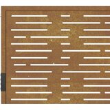 VidaXL Vrtna vrata 105x155 cm corten jeklo kvadraten dizajn Slike