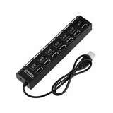 Kettz usb hub 7 port KT-071B 2.0 tip a sa prekidačem i napajanjem crni Cene