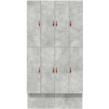  Postelja za shranjevanje Betonsko siva Inženirski les 120 x 190 cm, (22103228) | Shoptok.si
