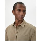 Koton Short Sleeve Shirt Slim Fit Classic Collar Buttoned Pocket Detailed | ePonuda.com