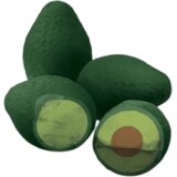 Widdop & Co. Fred - Gumice za brisanje set 4 - Fred, Avocado Shaped Cene