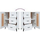  Komoda bijela 69 5 x 34 x 90 cm od konstruiranog drva | shoptok.hr