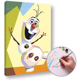  Slikanje po številkah FROZEN OLAF | low difficulty | Shoptok.si