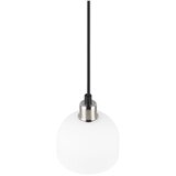  Bela/srebrna viseča svetilka s steklenim senčilom ø 12 cm Molly – | Shoptok.si