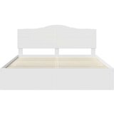  Konstrukcija postelje Bela 180 x 200 cm Masivno borovo les, (5000102578) | Shoptok.si