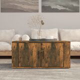 The Living Store Klubska mizica dimljeni hrast 80x50x36 cm inženirski les - Klubska Mizica, (21574401) | Shoptok.si