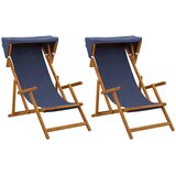  Ležaljka 2 pcs 3 Pozicija Čvrsto drvo eukaliptusa Plava | shoptok.hr